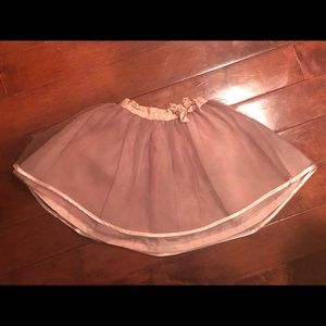 Janie and jack ruffle pink skirt satin trim 18-24